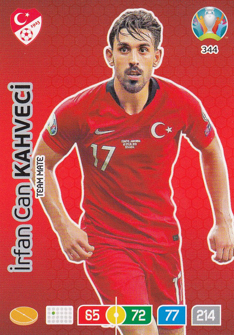 #344 Irfan Can Kahveci (Turkey) Adrenalyn XL Euro 2020