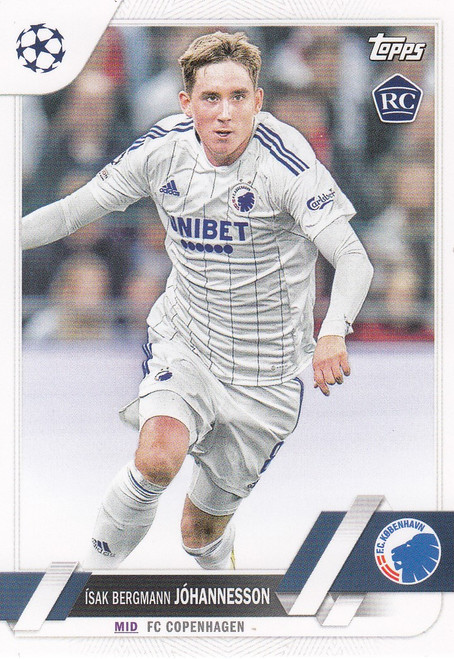 #189 Ísak Bergmann Jóhannesson (Copenhagen) Topps UEFA Club Competitions Flagship 2022/23