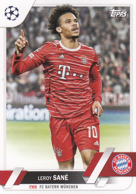 #196 Leroy Sané (Bayern Münich) Topps UEFA Club Competitions Flagship 2022/23 #196 Leroy Sané (Bayern Münich) Topps UEFA Club Competitions Flagship 2022/23