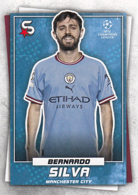 #7 Bernardo Silva (Manchester City) Topps UEFA Football Superstars 2022/23