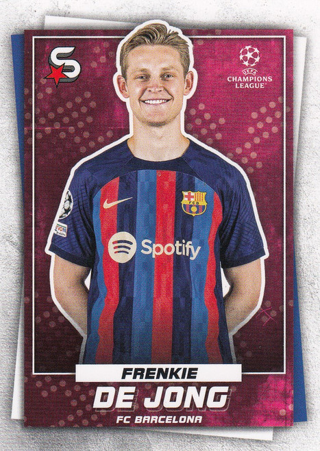 #52 Frenkie de Jong (FC Barcelona) Topps UEFA Football Superstars 2022/23