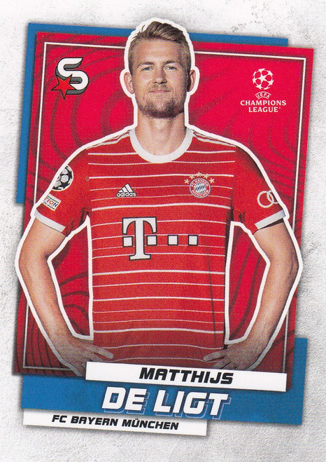 #96 Matthijs de Ligt (FC Bayern München) Topps UEFA Football Superstars 2022/23