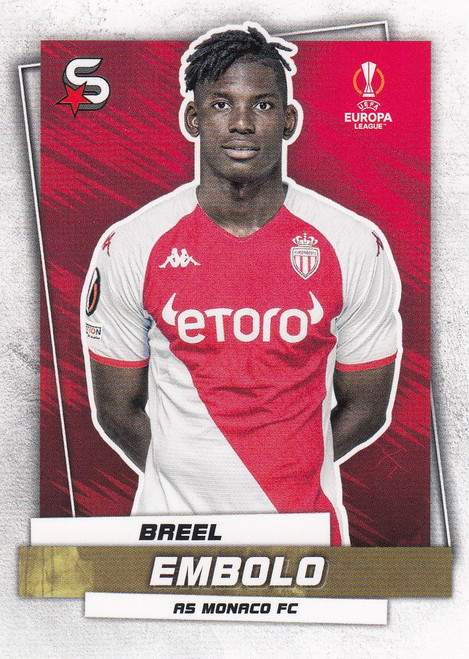 #141 Breel Embolo (AS Monaco) Topps UEFA Football Superstars 2022/23