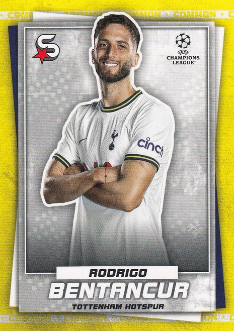 #031 Rodrigo Bentancur (Tottenham) - YELLOW PARALLEL (COMMON) - Topps Superstars 2022/23
