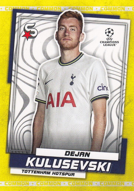 #033 Dejan Kulusevski (Tottenham) - YELLOW PARALLEL (COMMON) - Topps Superstars 2022/23