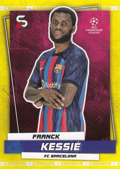 #050 Franck Kessie (Barcelona) - YELLOW PARALLEL (COMMON) - Topps Superstars 2022/23