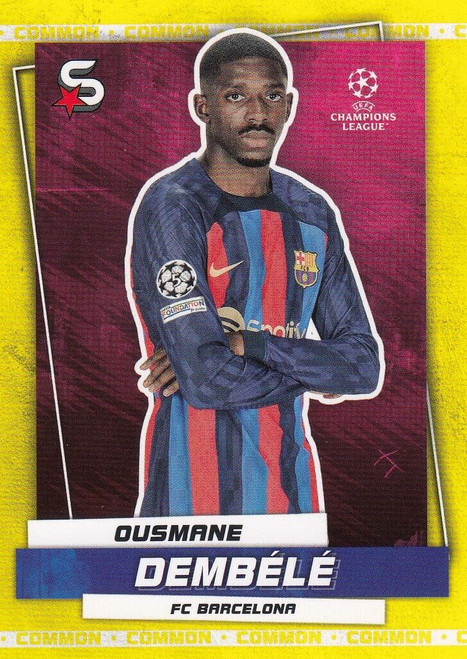 #53 Ousmane Dembele (FC Barcelona) Topps UEFA Football Superstars 2022/23 COMMON CARD