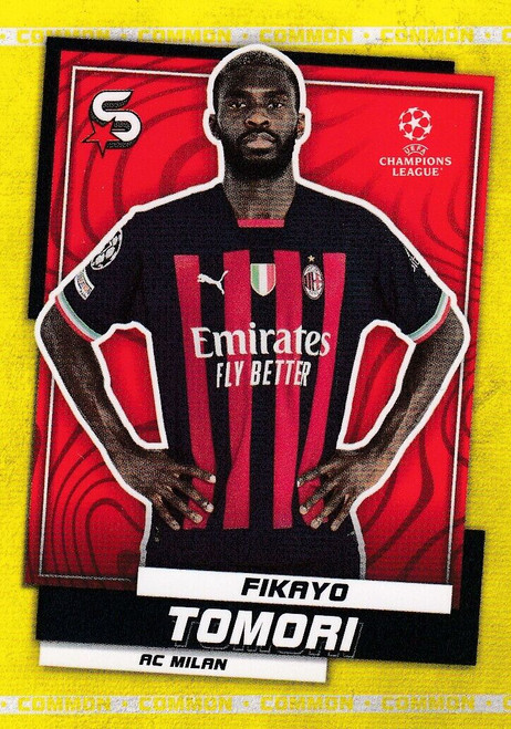 #69 Fikayo Tomori (AC Milan) Topps UEFA Football Superstars 2022/23 COMMON CARD