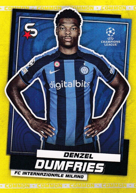 #78 Denzel Dumfries (FC Internazionale Milano) Topps UEFA Football Superstars 2022/23 COMMON CARD