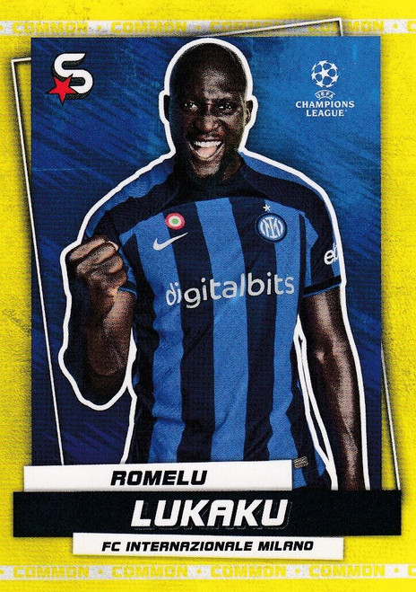 #83 Romelu Lukaku (FC Internazionale Milano) Topps UEFA Football Superstars 2022/23 COMMON CARD