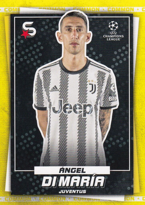#091 Angel Di María (Juventus) - YELLOW PARALLEL (COMMON) - Topps Superstars 2022/23