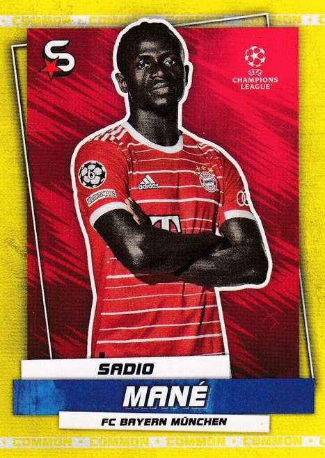 #102 Sadio Mané (Bayern Münich) - YELLOW PARALLEL (COMMON) - Topps Superstars 2022/23 #102 Sadio Mané (Bayern Münich) - YELLOW PARALLEL (COMMON) - Topps Superstars 2022/23