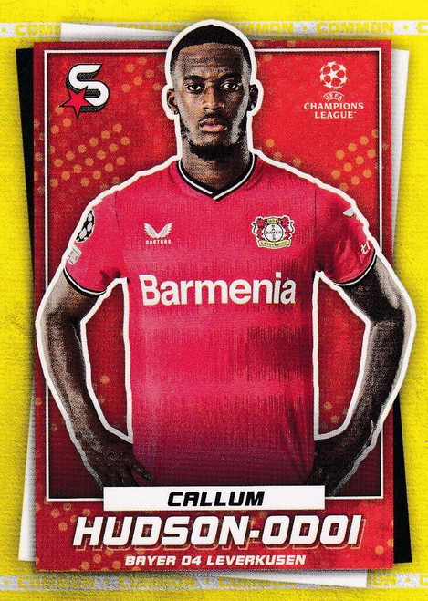 #113 Callum Hudson-Odoi (Bayer Leverkusen) - YELLOW PARALLEL (COMMON) - Topps Superstars 2022/23