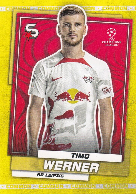 #121 Timo Werner (RB Leipzig) - YELLOW PARALLEL (COMMON) - Topps Superstars 2022/23