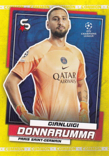 #127 Gianluigi Donnarumma (PSG) - YELLOW PARALLEL (COMMON) - Topps Superstars 2022/23
