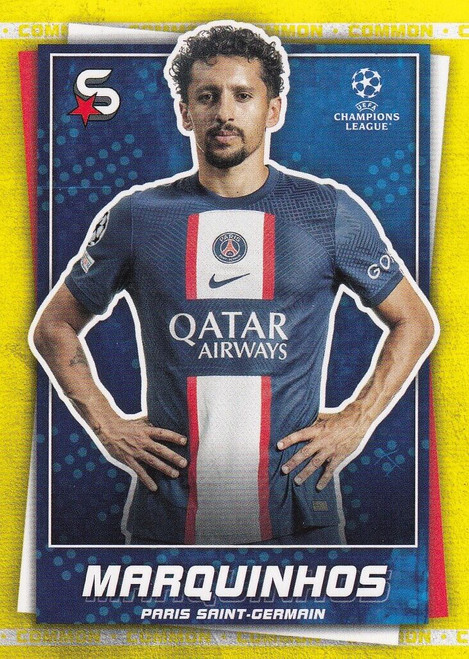 #128 Marquinhos (Paris Saint-Germain) Topps UEFA Football Superstars 2022/23 COMMON CARD
