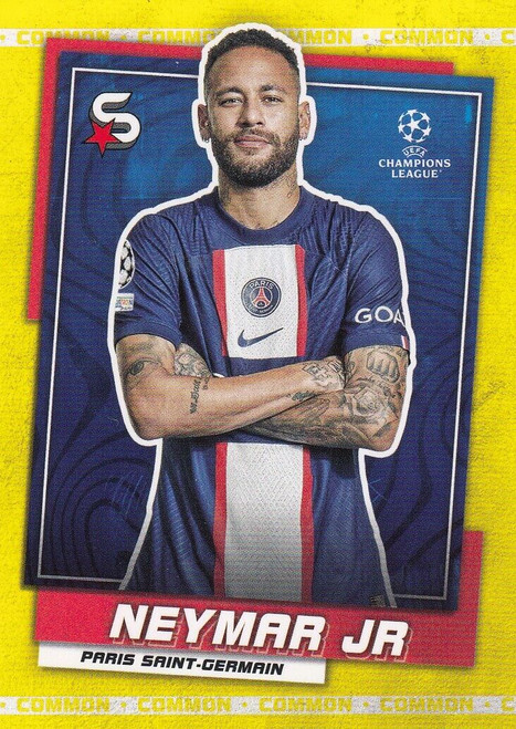#136 Neymar Jr (Paris Saint-Germain) Topps UEFA Football Superstars 2022/23 COMMON CARD