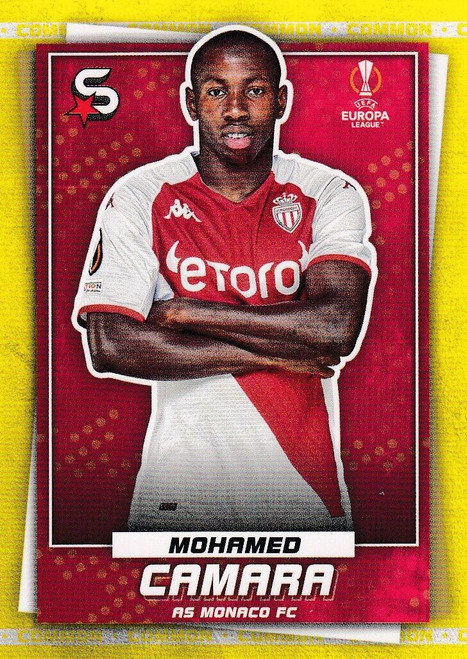 #140 Mohamed Camara (AS Monaco) Topps UEFA Football Superstars 2022/23 COMMON CARD