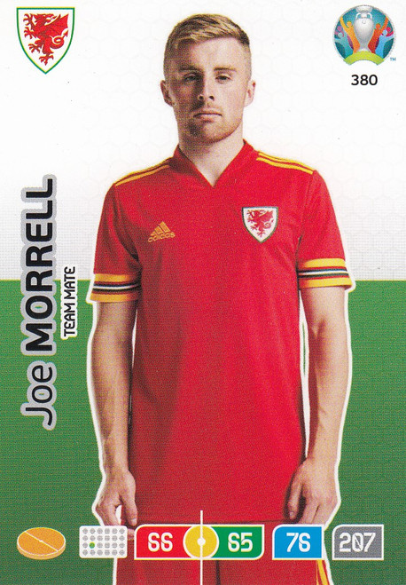 #380 Joe Morrell (Wales) Adrenalyn XL Euro 2020