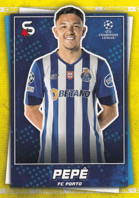 #143 Pepe (Porto) - YELLOW PARALLEL (COMMON) - Topps Superstars 2022/23
