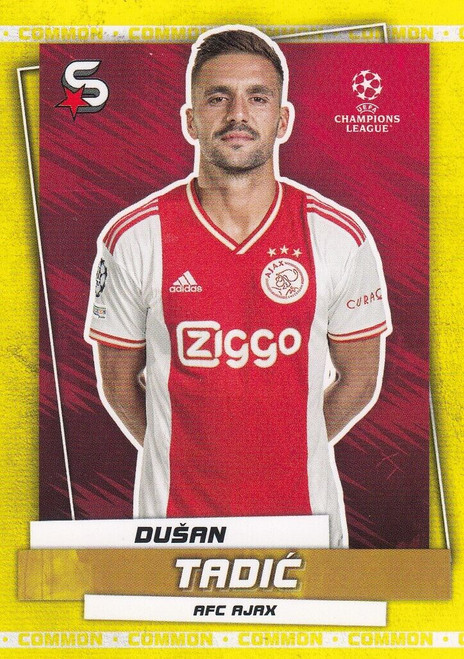 #153 Dusan Tadic (Ajax) - YELLOW PARALLEL (COMMON) - Topps Superstars 2022/23