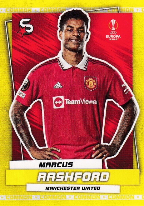 #171 Marcus Rashford (Manchester United) Topps UEFA Football Superstars 2022/23 COMMON CARD