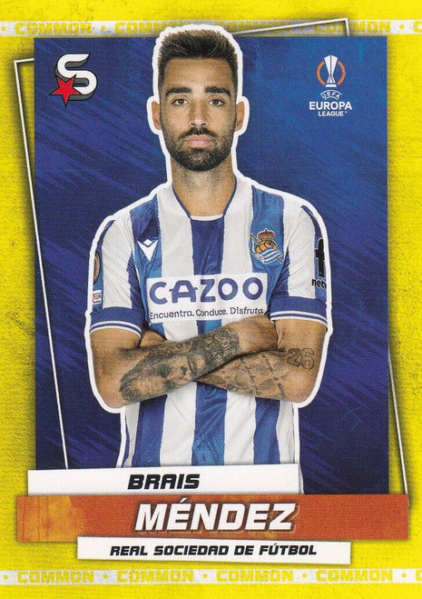 #177 Brais Mendez (Real Sociedad) - YELLOW PARALLEL (COMMON) - Topps Superstars 2022/23