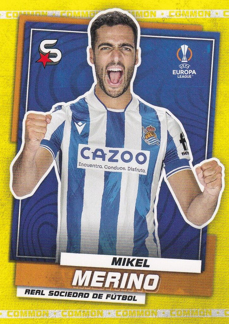 #178 Mikel Merino (Real Sociedad) - YELLOW PARALLEL (COMMON) - Topps Superstars 2022/23