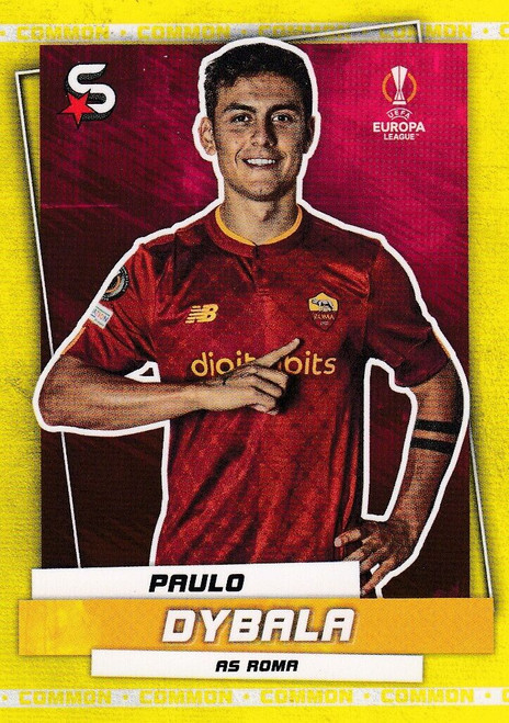 #183 Paulo Dybala (Roma) - YELLOW PARALLEL (COMMON) - Topps Superstars 2022/23