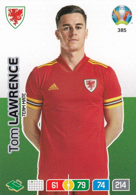 #385 Tom Lawrence (Wales) Adrenalyn XL Euro 2020