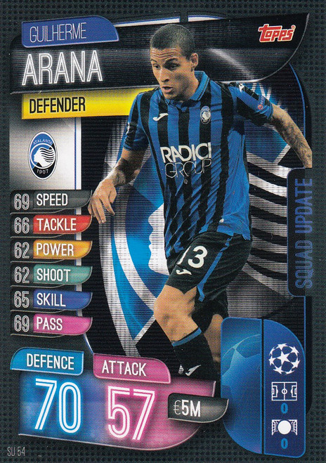 #SU54 Guilherme Arana (Atalanta) Match Attax EXTRA 2019/20 SQUAD UPDATE ITALIAN EXCLUSIVE