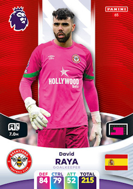 #65 David Raya (Brentford) Adrenalyn XL Premier League 2024