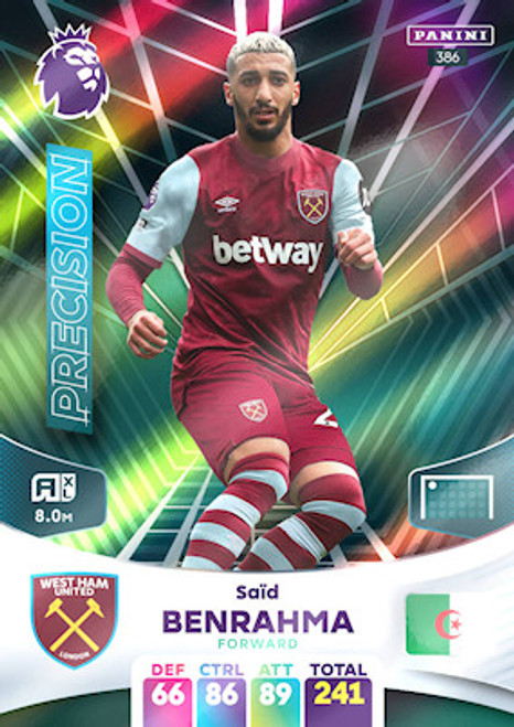 #386 Said Benrahma (West Ham United) Adrenalyn XL Premier League 2024 PRECISION