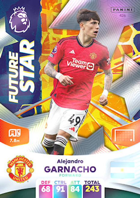 #426 Alejandro Garnacho (Manchester United) Adrenalyn XL Premier League 2024 FUTURE STAR