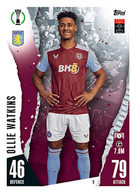 #9 Ollie Watkins (Aston Villa) Match Attax Champions League 2023/24