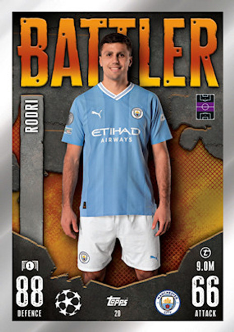 #020 Rodri (Manchester City) - Topps Match Attax 2023/24