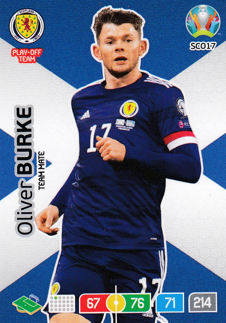 #SCO17 Oliver Burke (Scotland) Adrenalyn XL Euro 2020