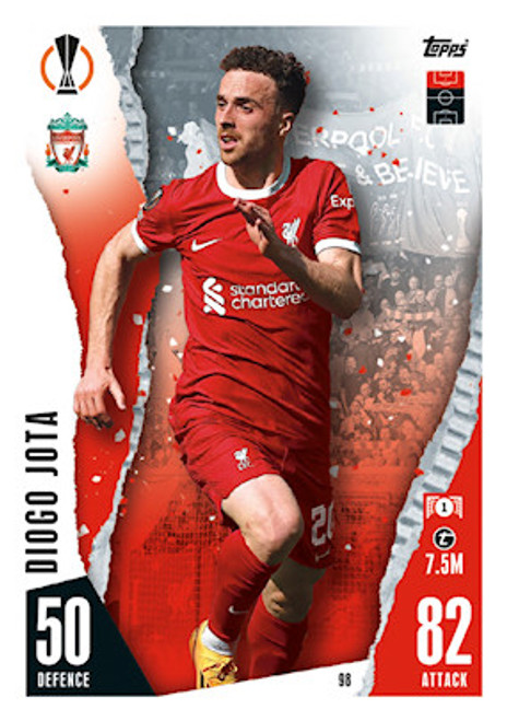 #098 Diogo Jota (Liverpool) - Topps Match Attax 2023/24