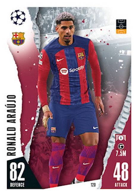 #120 Ronald Araujo (Barcelona) - Topps Match Attax 2023/24