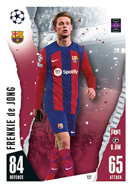 #127 Frenkie de Jong (Barcelona) - Topps Match Attax 2023/24