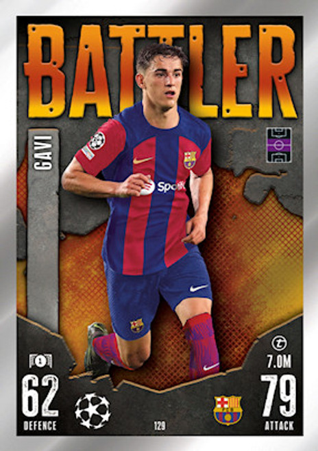#129 Gavi (Barcelona) - Topps Match Attax 2023/24
