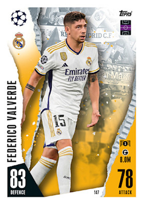 #147 Federico Valverde (Real Madrid) - Topps Match Attax 2023/24