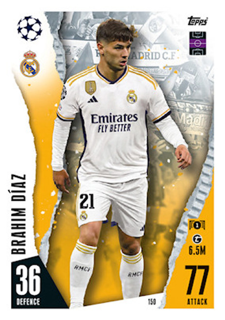 #150 Brahim Diaz (Real Madrid CF) Match Attax Champions League 2023/24