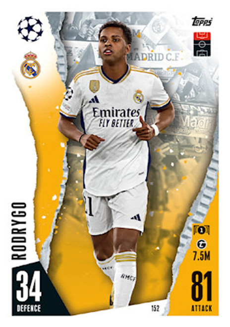 #152 Rodrygo (Real Madrid) - Topps Match Attax 2023/24