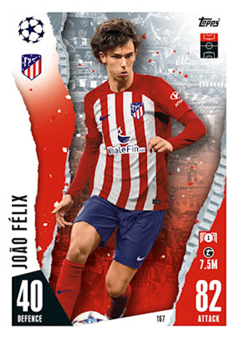 #167 Joao Felix (Atlético Madrid) - Topps Match Attax 2023/24 #167 Joao Felix (Atlético Madrid) - Topps Match Attax 2023/24