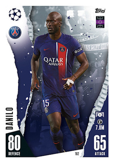 #182 Danilo (PSG) - Topps Match Attax 2023/24