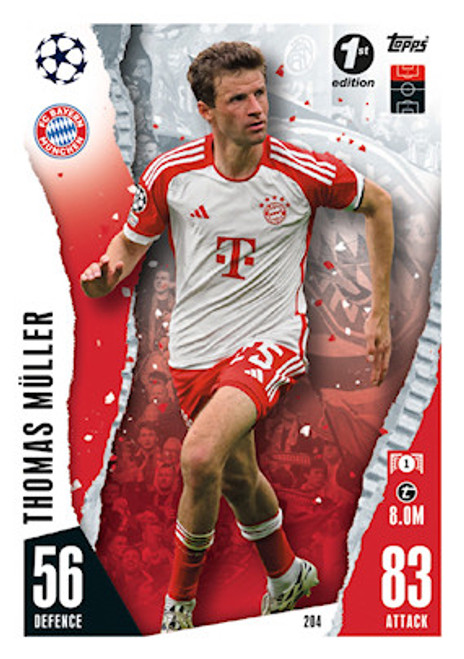 #204 Thomas Muller (FC Bayern München) Match Attax Champions League 2023/24