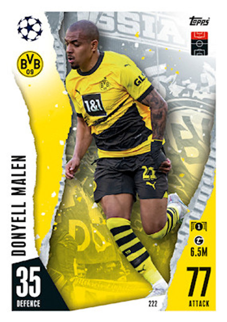 #222 Donyell Malen (Borussia Dortmund) - Topps Match Attax 2023/24