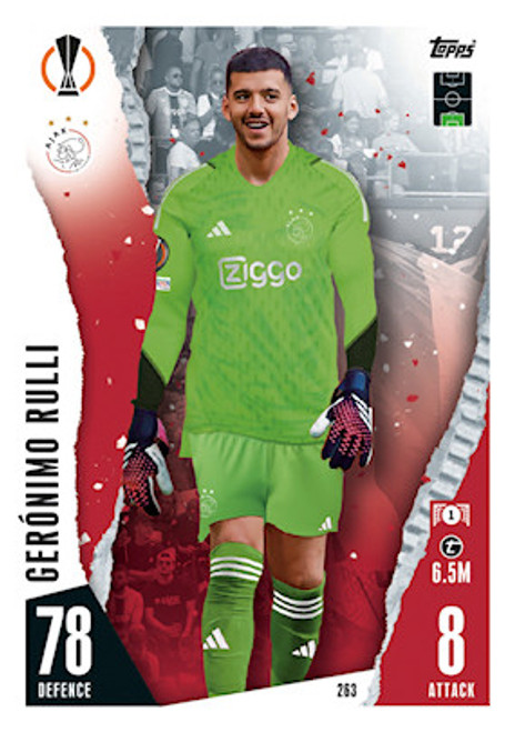 #263 Geronimo Rulli (AFC Ajax) Match Attax Champions League 2023/24