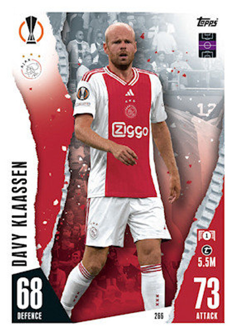 #266 Davy Klassen (AFC Ajax) Match Attax Champions League 2023/24